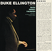 Such_Sweet_Thunder-CD Cover of the album, "Duke Ellington with his orchestra, Such Sweet Thunder (Dedicatd to the Shakespearen Festival, Stratford, Ontario)" with a picture of Ellington in partial light at a piano, and a column of liner notes to the right.