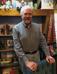 Photo of Daryl Woodson in the Upstart Crow bookstore